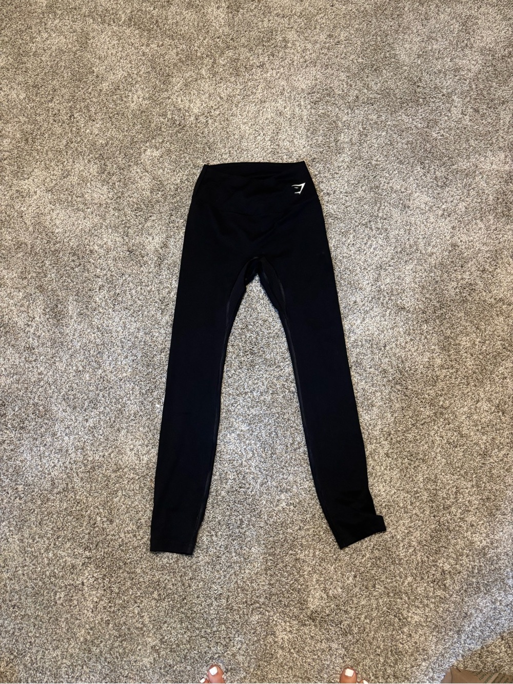 Gymshark Black Logo High-Rise Seamless Leggings